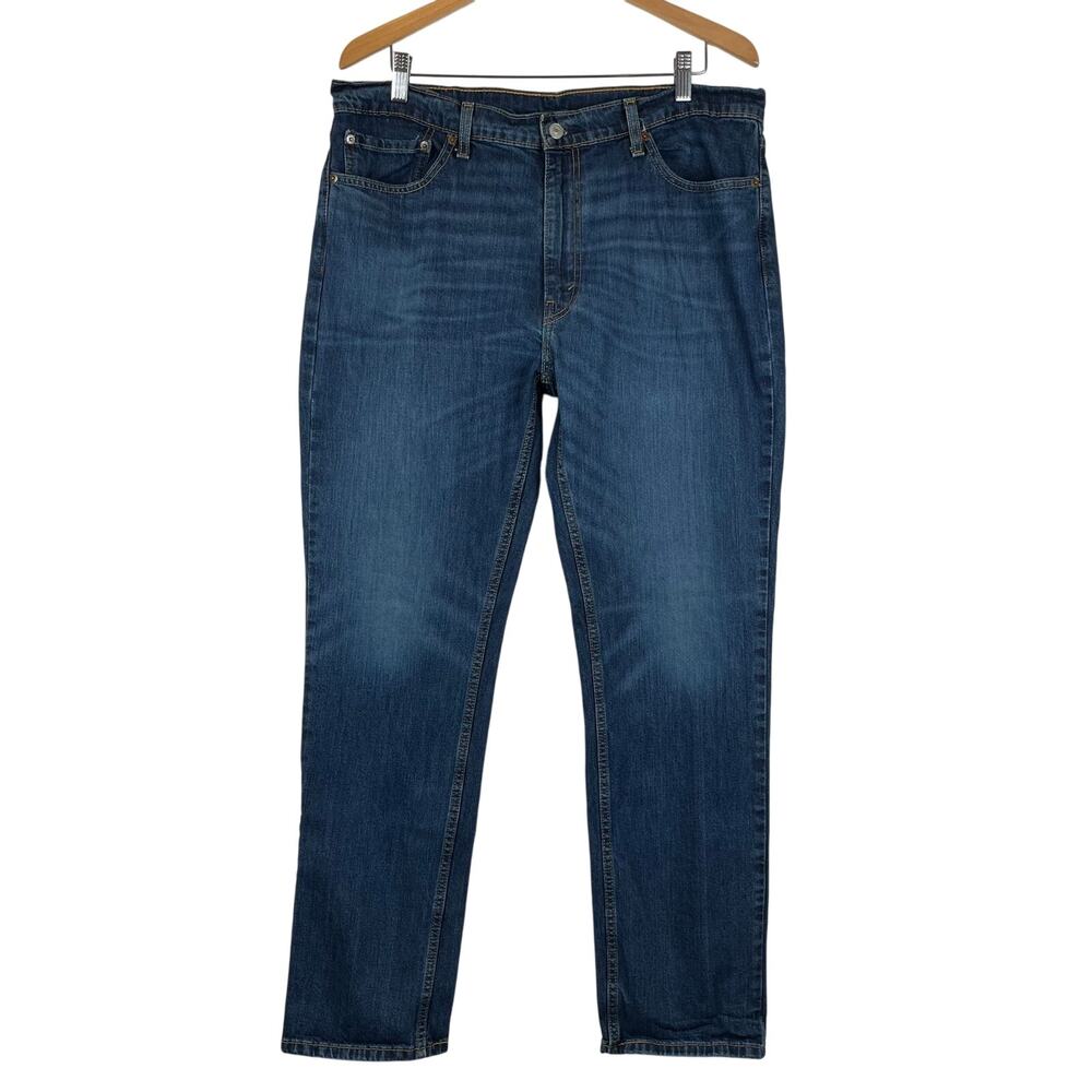 Levis 511 Jeans Mens 38x32 Blue Slim‎ Straight Mid Rise Dark Wash Stretch Denim